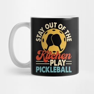 Funny Pickleball, Stay Out of The Kitchen Play Pickleball Mug